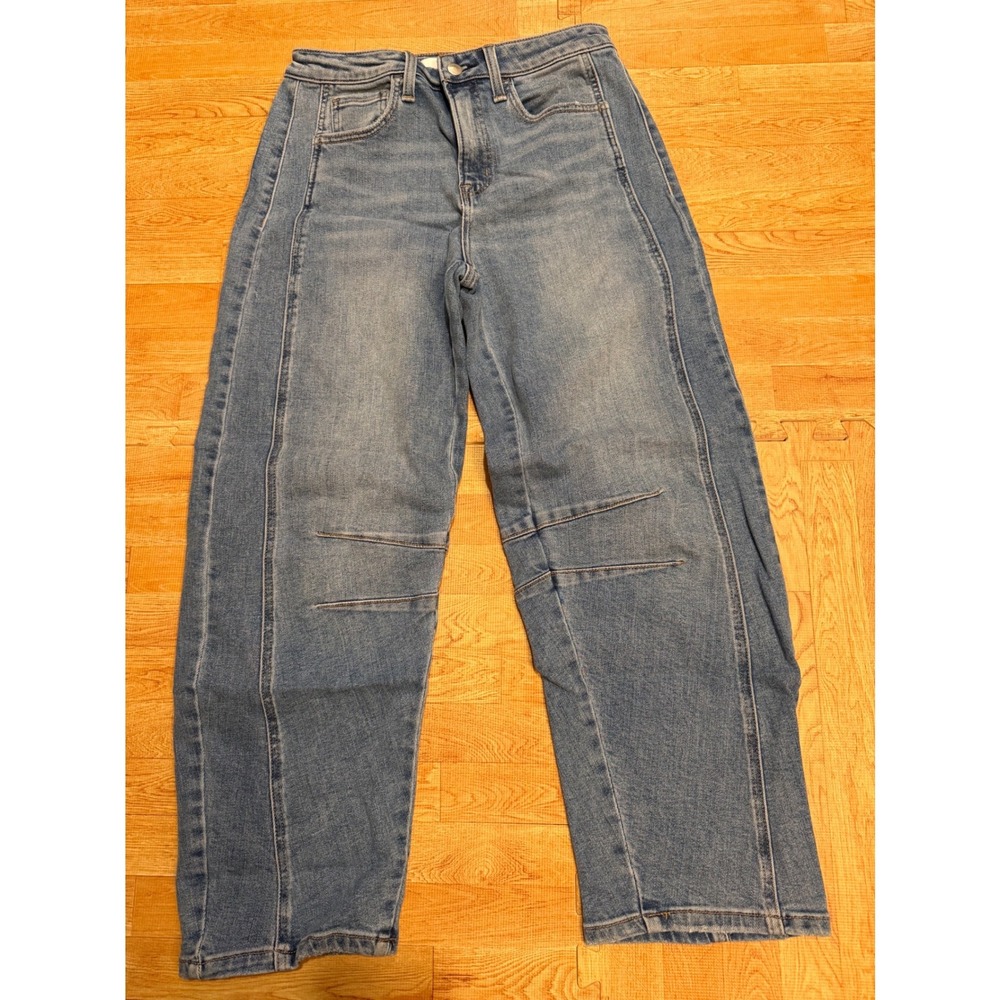 VICI Los Angeles Medium Wash Seamed Wide Leg Jeans VC5768MD Size 28